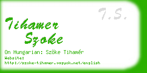 tihamer szoke business card
